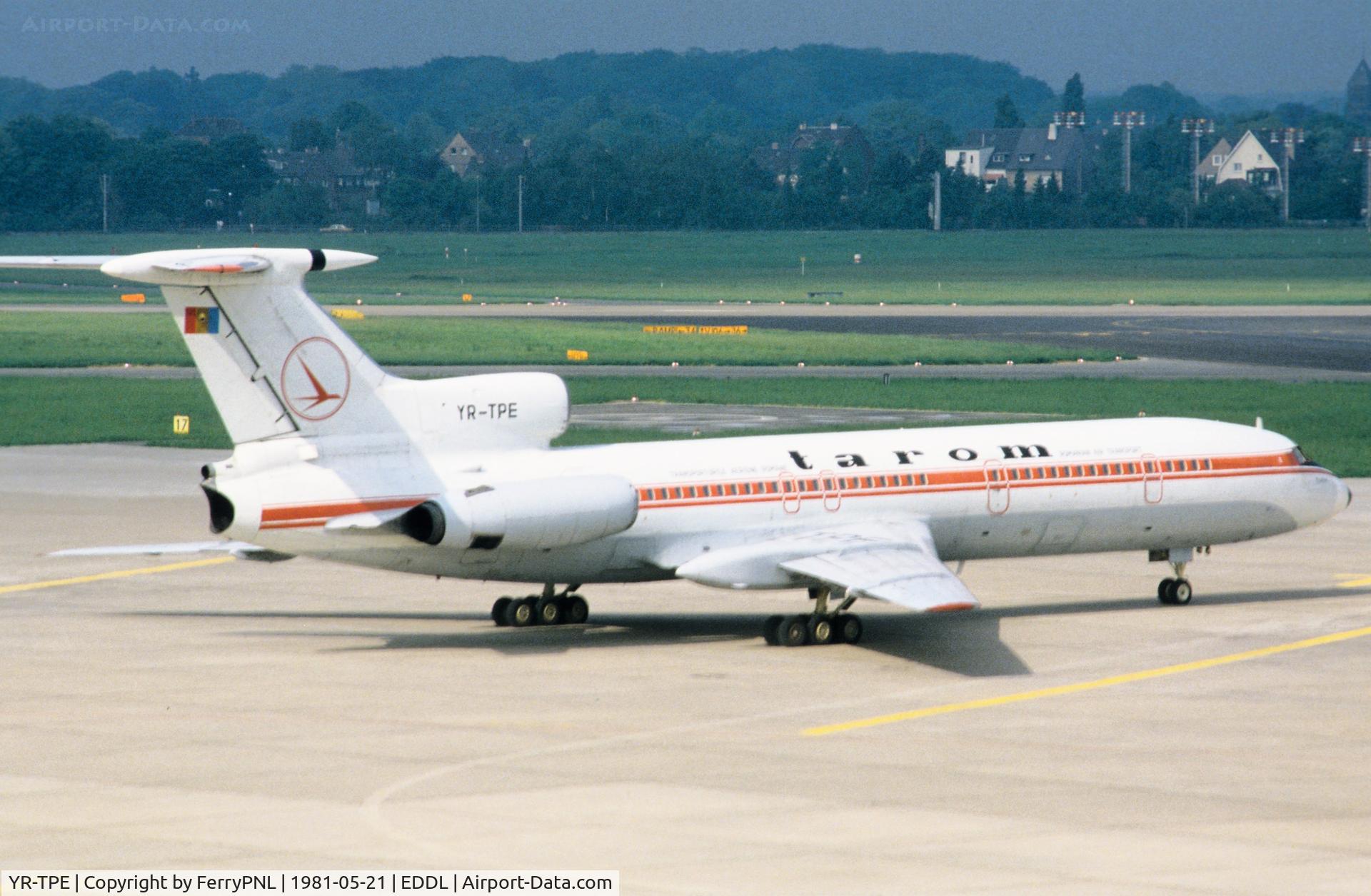 YR-TPE, 1977 Tupolev Tu-154B C/N 225, Tarom Tu154