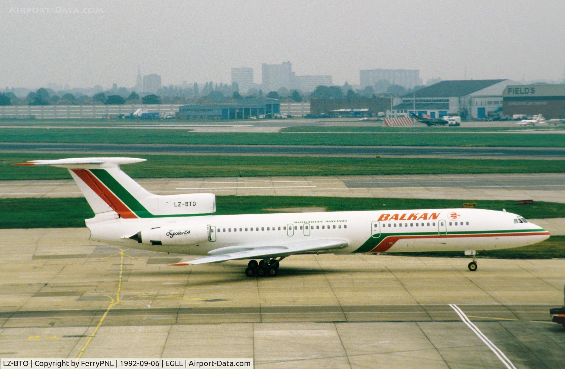 LZ-BTO, 1978 Tupolev Tu-154B-1 C/N 78A258, Balkan Tu 154