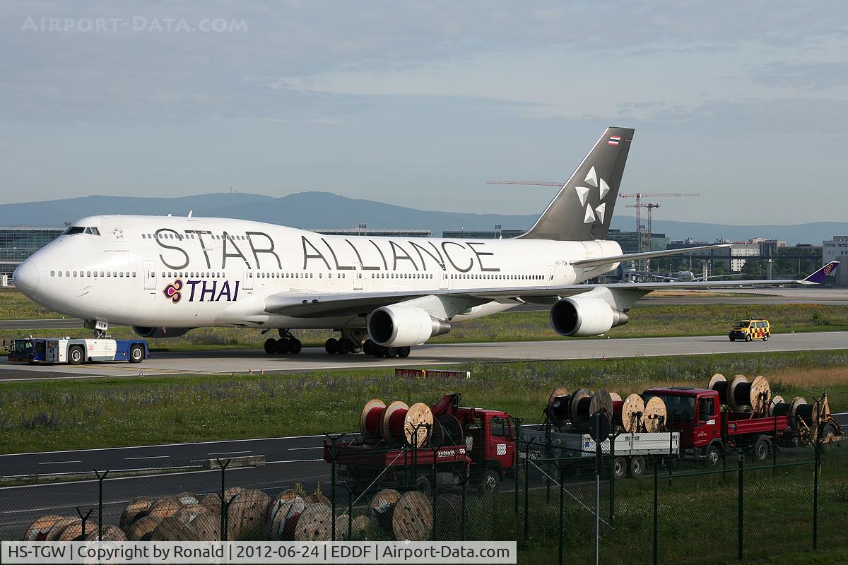 HS-TGW, 1997 Boeing 747-4D7 C/N 27724, at fra