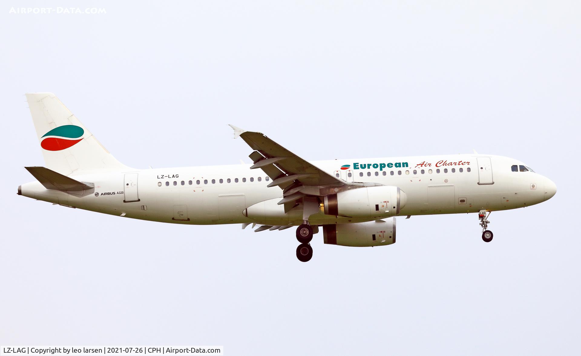 LZ-LAG, 1992 Airbus A320-231 C/N 321, Copenhagen 26.7.2021