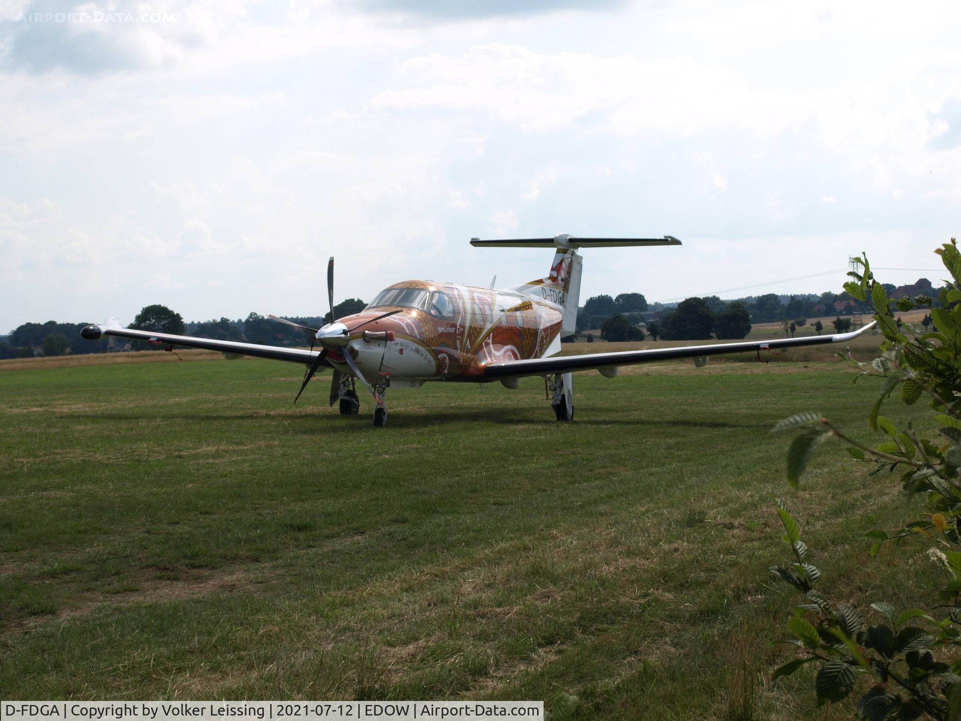D-FDGA, 2020 Pilatus PC-12/47E C/N 2053, parking