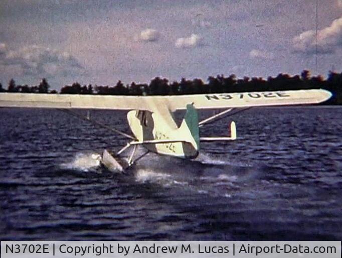 N3702E, 1947 Aeronca 7AC Champion C/N 7AC-7005, N3702E - 1947 Aeronca 7AC Champion - Summer 1963 on Lake Bertha (near Pequot Lakes, Minnesota)