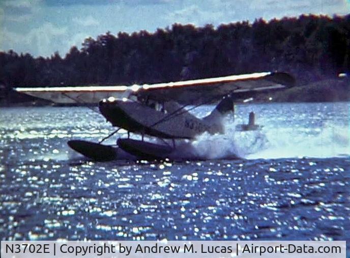 N3702E, 1947 Aeronca 7AC Champion C/N 7AC-7005, N3702E - 1947 Aeronca 7AC Champion - Summer 1963 on Lake Bertha (near Pequot Lakes, Minnesota)