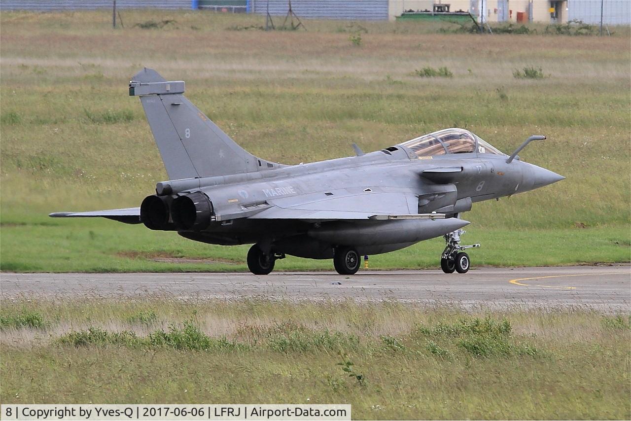 8, Dassault Rafale M C/N 8, Dassault Rafale M, Taxiing to flight-line, Landivisiau Naval Air Base (LFRJ) Tiger Meet 2017