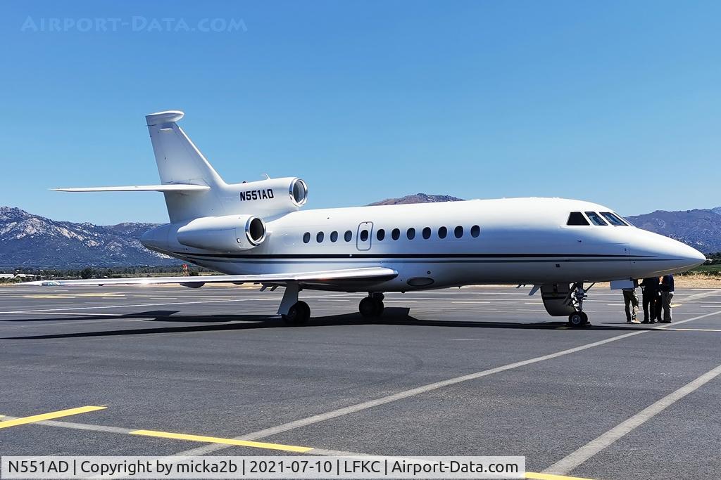 N551AD, 1997 Dassault Falcon 900EX C/N 10, Parked