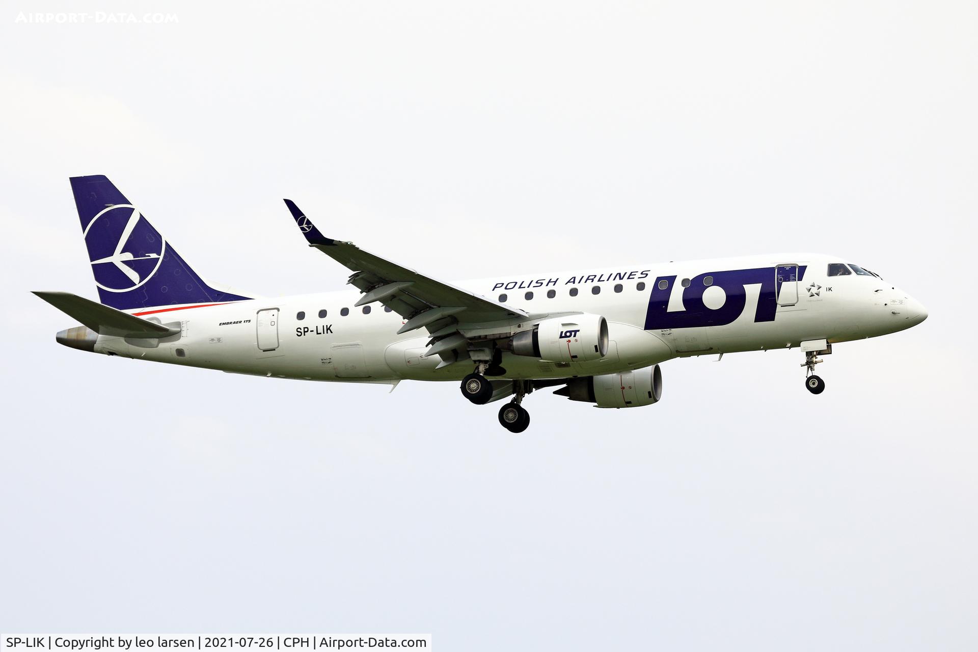SP-LIK, 2009 Embraer 175LR (ERJ-170-200LR) C/N 17000303, Copenhagen 26.7.2021