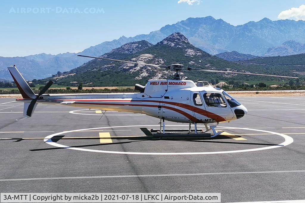 3A-MTT, 1986 Aérospatiale AS-350B-1 Ecureuil C/N 1967, Parked