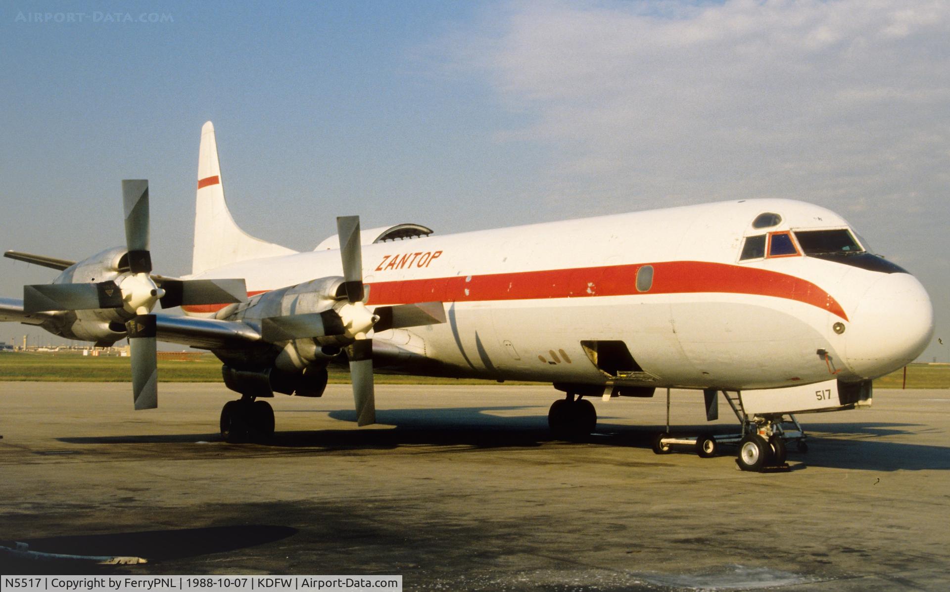 N5517, 1959 Lockheed L-188A Electra C/N 188A-1023, Zantop L188