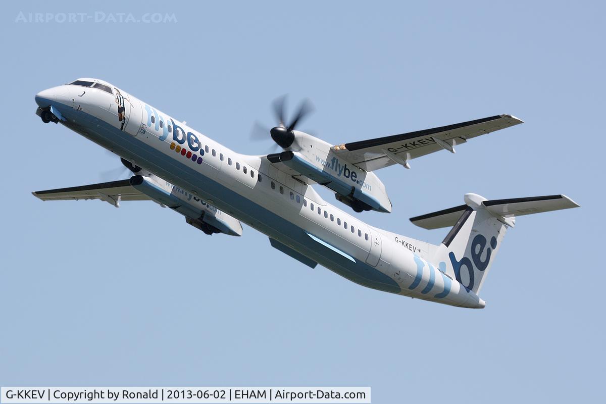 G-KKEV, 2008 De Havilland Canada DHC-8-402Q Dash 8 C/N 4201, at spl