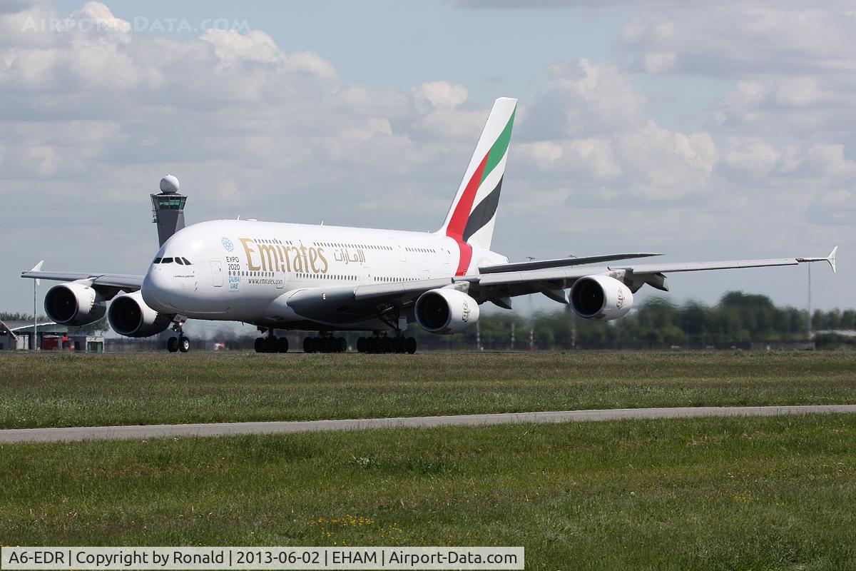 A6-EDR, 2011 Airbus A380-861 C/N 083, at spl