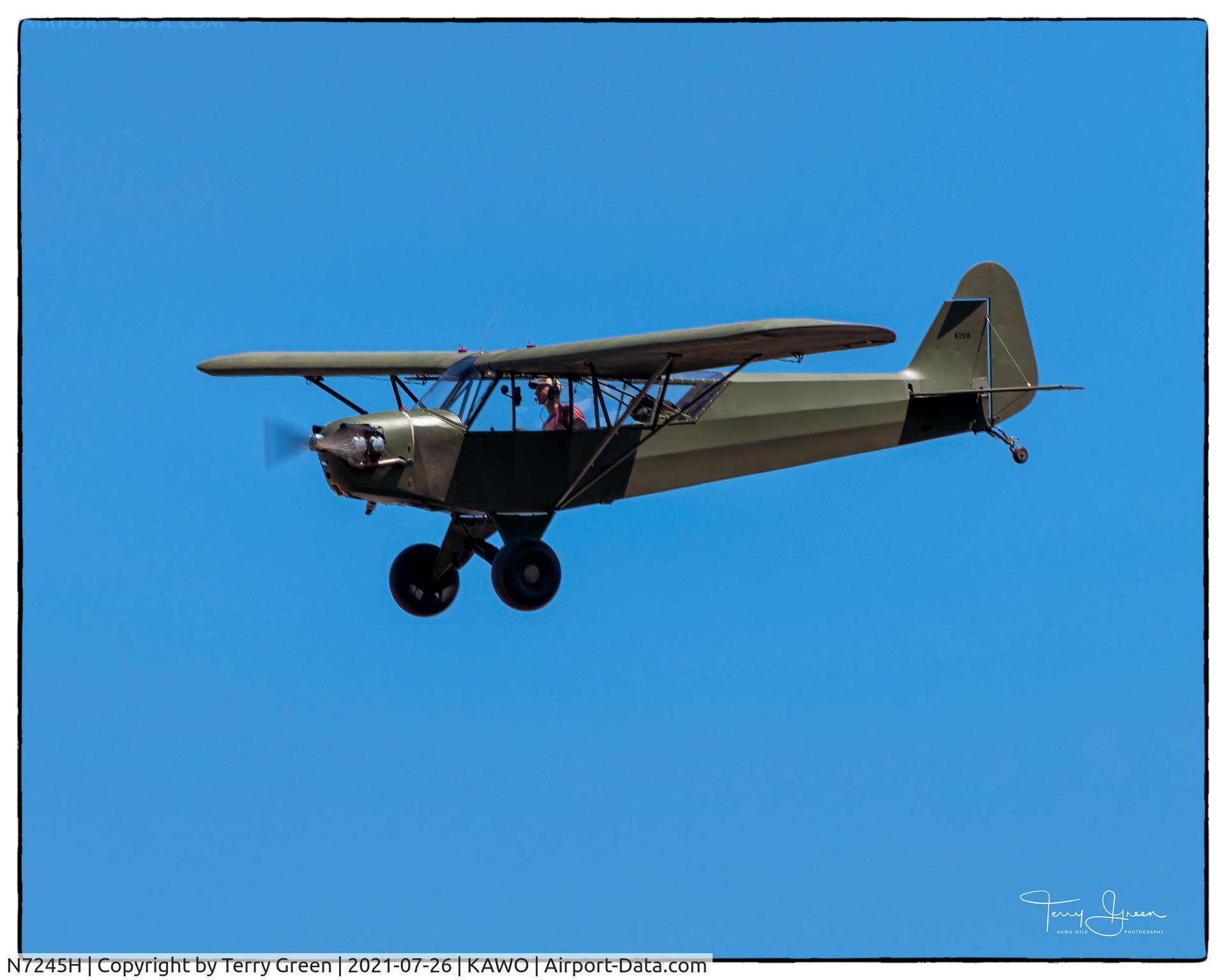 N7245H, 1946 Piper J3C-65 Cub C/N 20693, KAWO