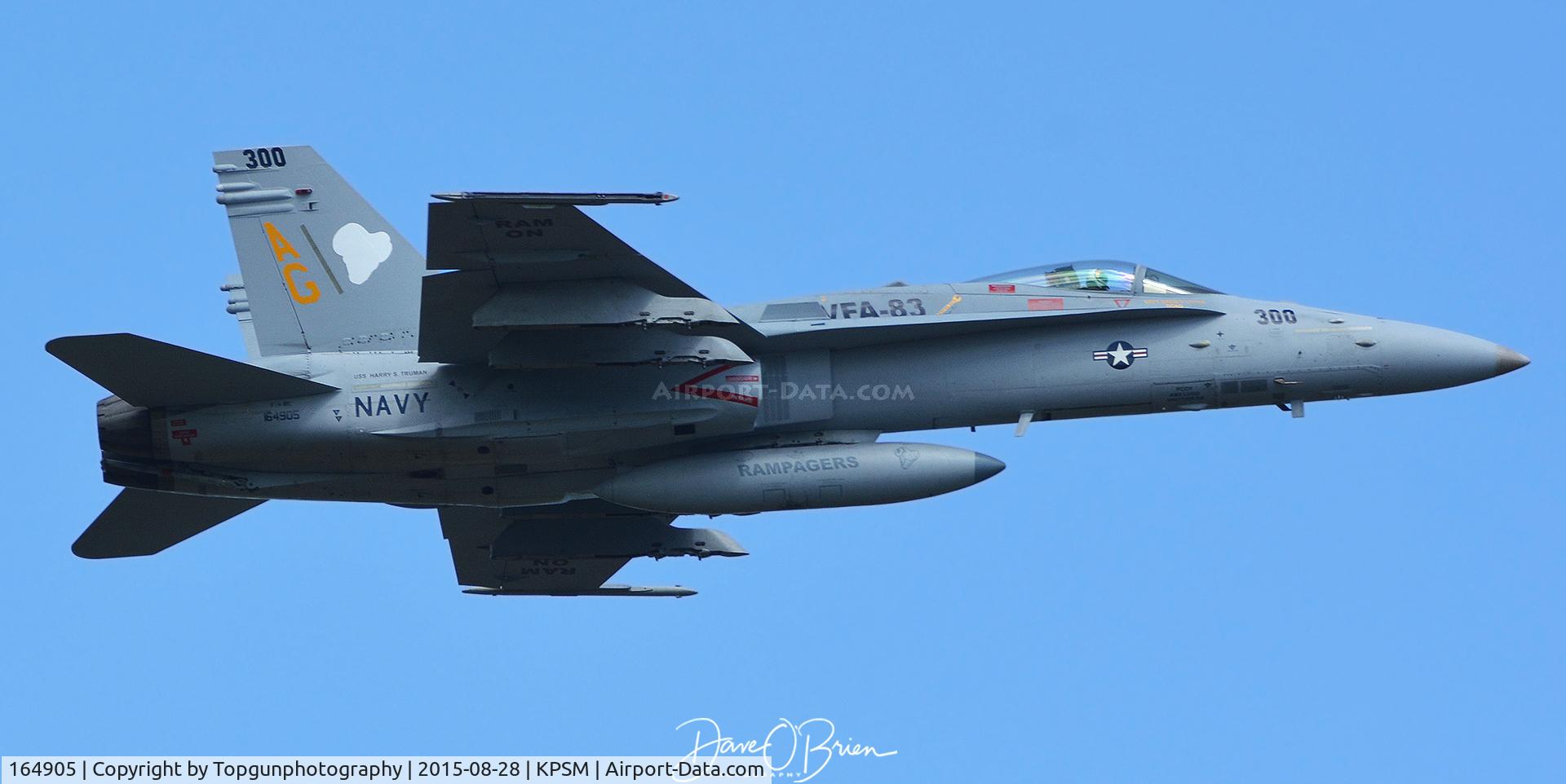164905, McDonnell Douglas F/A-18C Hornet C/N 1237/C364, Bugging out back to NAS Oceana