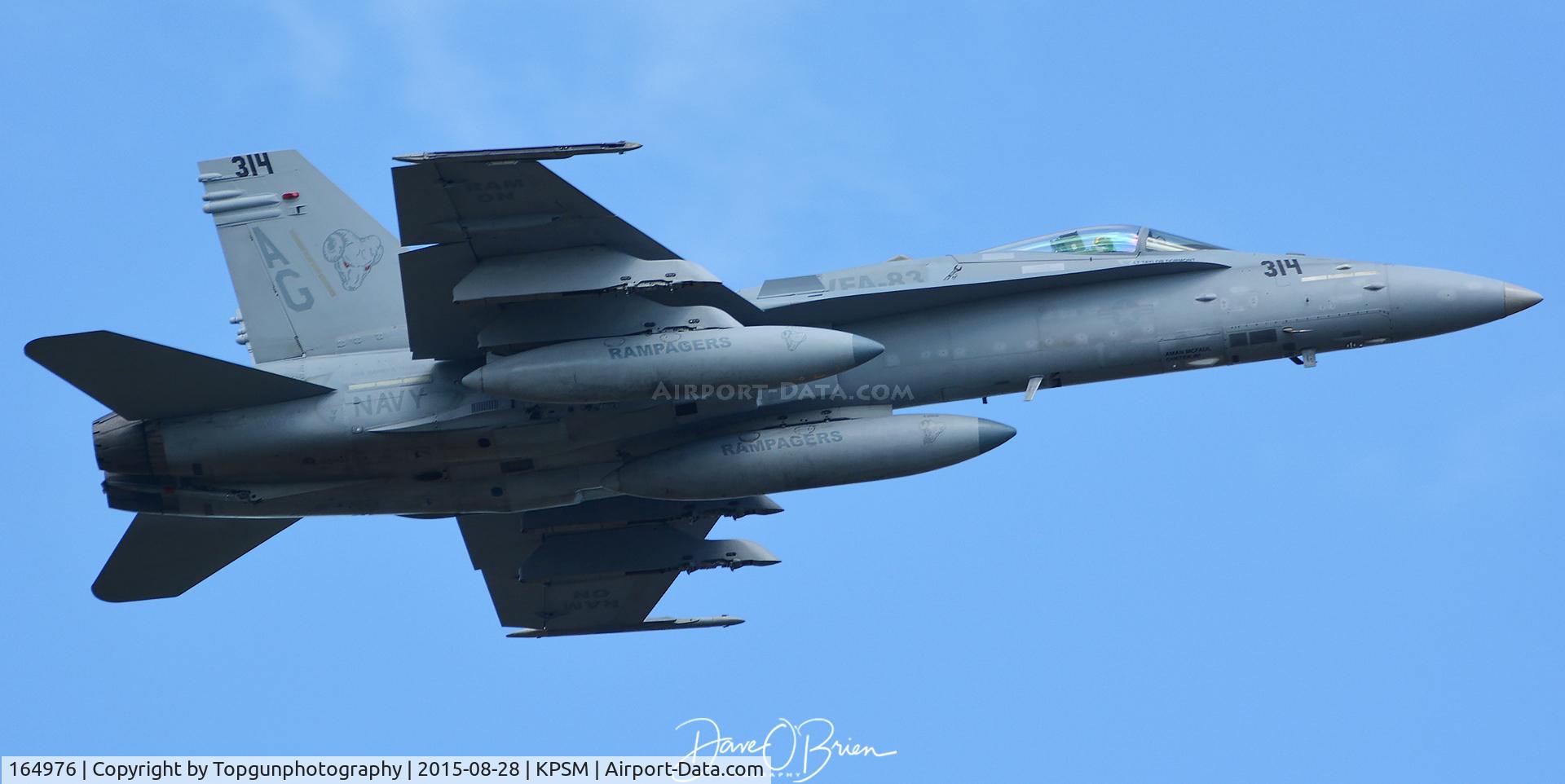 164976, McDonnell Douglas F/A-18C Hornet C/N 1279/C391, RAPGE11 Departing