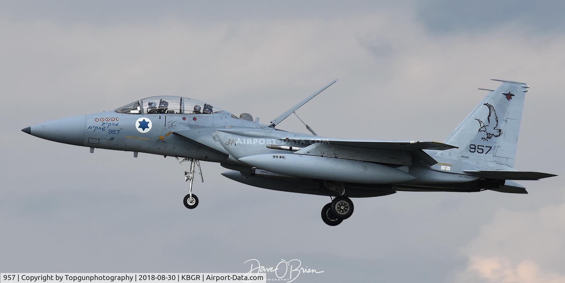 957, 1980 McDonnell Douglas F-15D Baz Eagle C/N 669/ID003, Israeli F-15 landing at Bangor ME