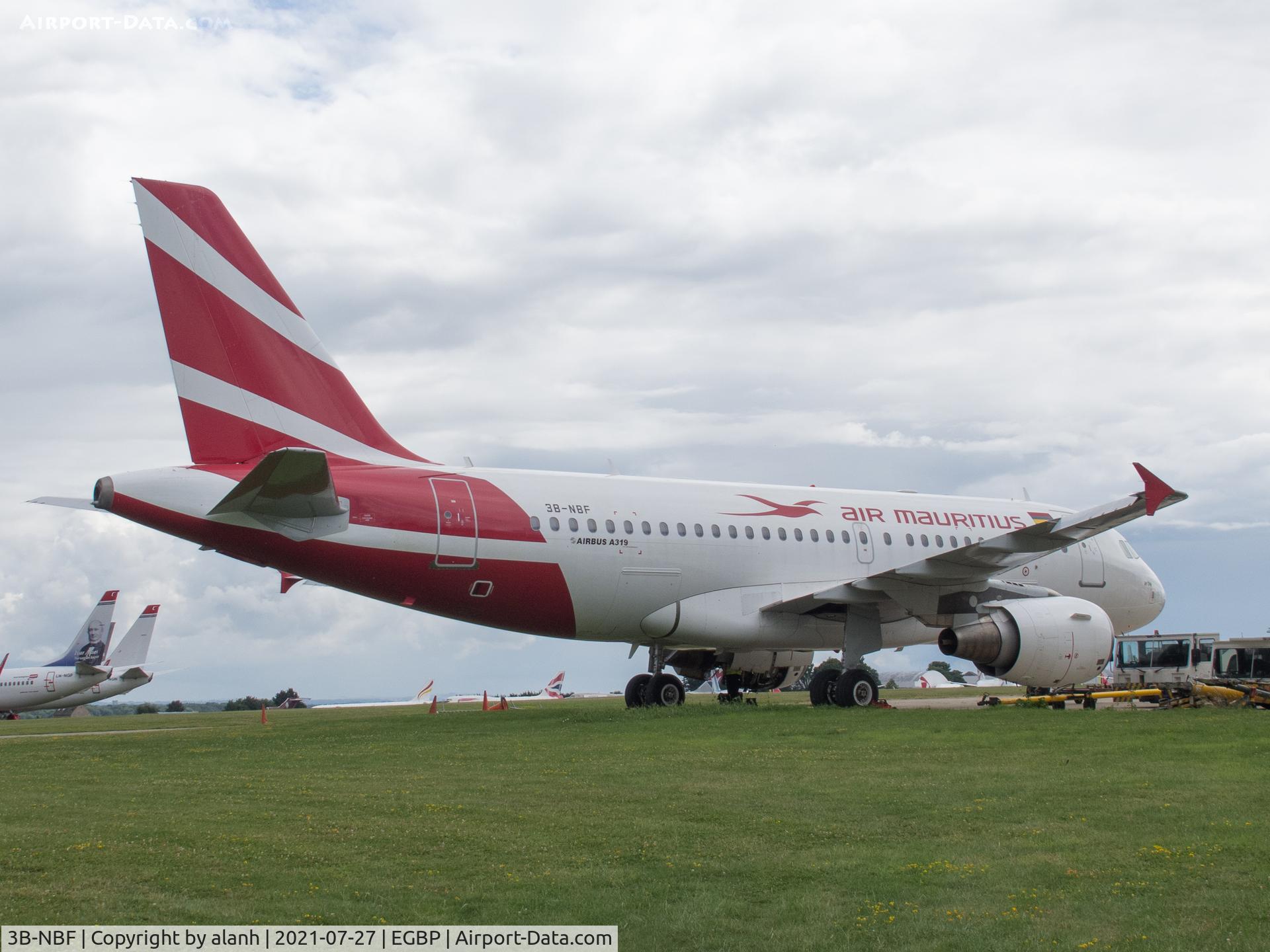 3B-NBF, 2001 Airbus A319-112 C/N 1592, At Kemble, UK