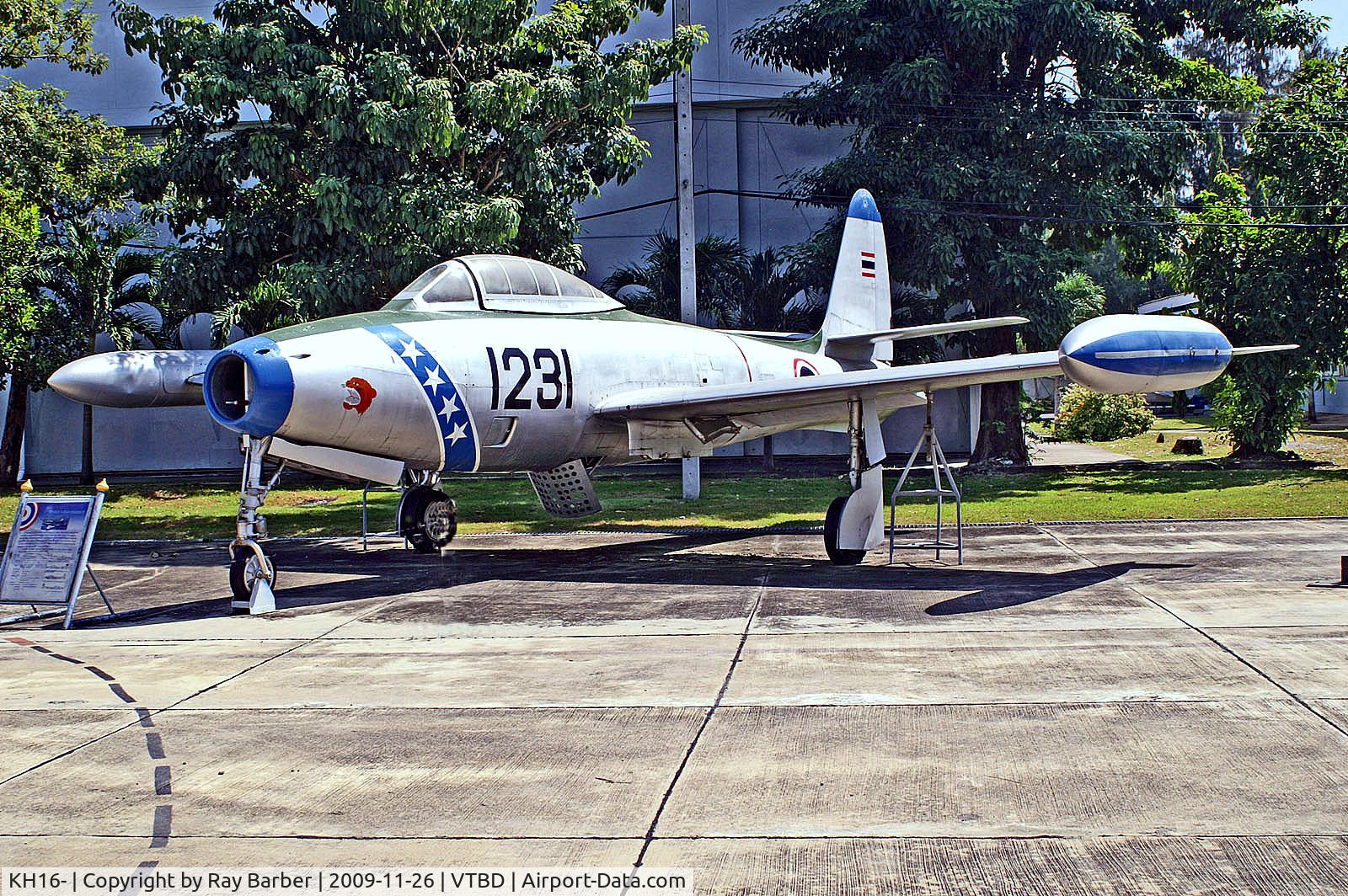KH16-, Republic F-84G Thunderjet C/N 2442-1035B, Kh16-6/99   (1231) Republic F-84G Thunderjet [2440-1035B] (Ex Royal Thai Air Force / Royal Thai Air Force Museum) Bangkok Don Muang Int'l~HS 26/11/2009