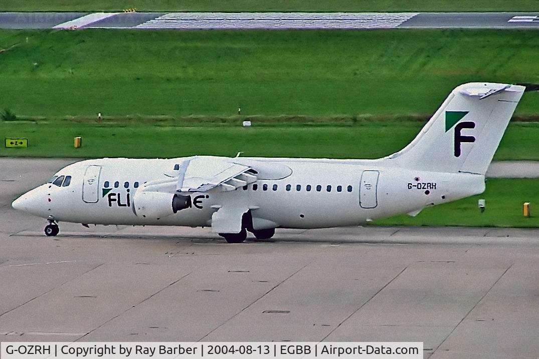 G-OZRH, 1985 British Aerospace BAe.146-200 C/N E2047, G-OZRH   BAe 146-200 [E2047] (Flightline) Birmingham Int'l~G 13/08/2004