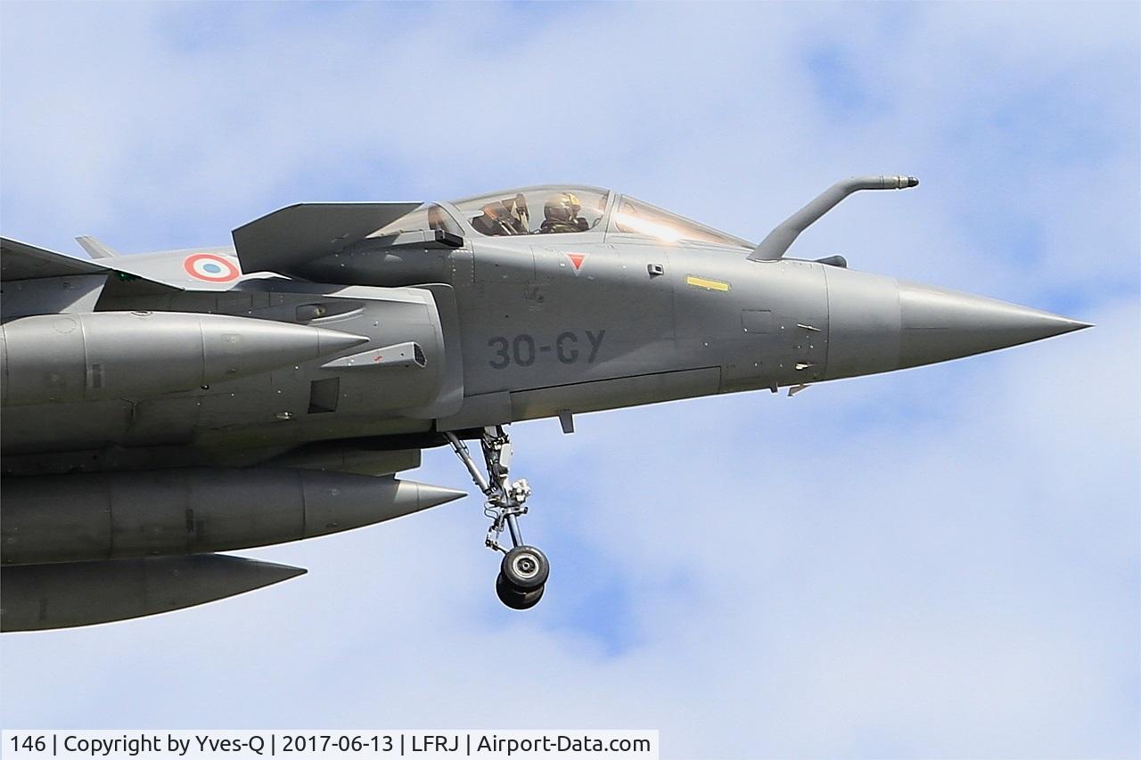 146, Dassault Rafale C C/N 146, Dassault Rafale C, On final rwy 08, Landivisiau Naval Air Base (LFRJ) Tiger Meet 2017