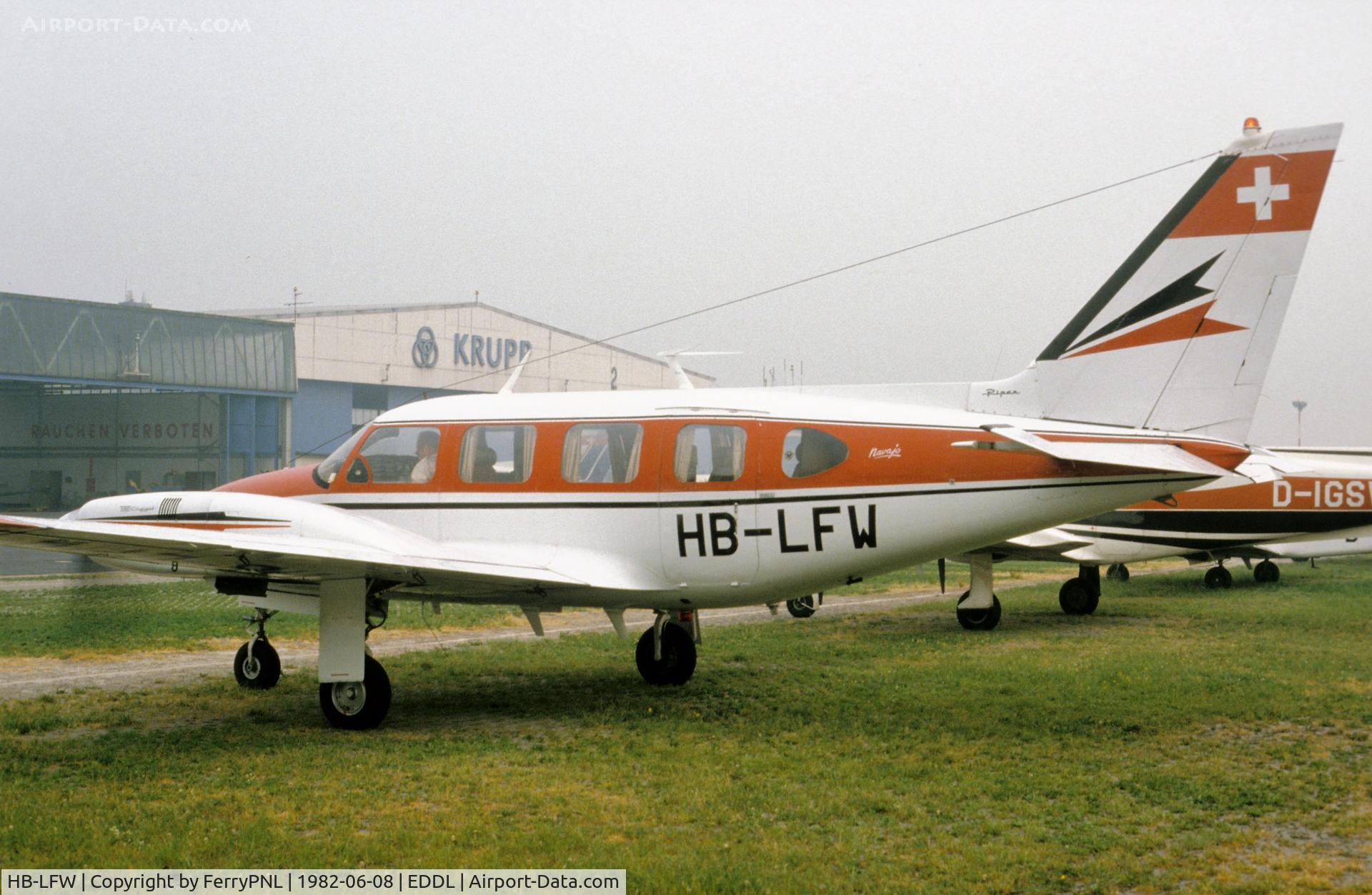 HB-LFW, 1968 Piper PA-31-310 Navajo C/N 31-188, Pa31 in DUS