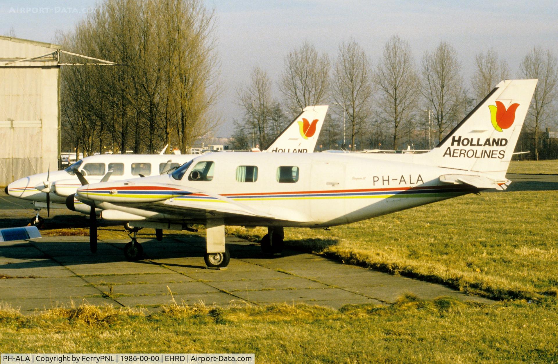 PH-ALA, 1980 Piper PA-31T-620 Cheyenne II C/N 31T-8020088, Holland Aero Lines Pa31T