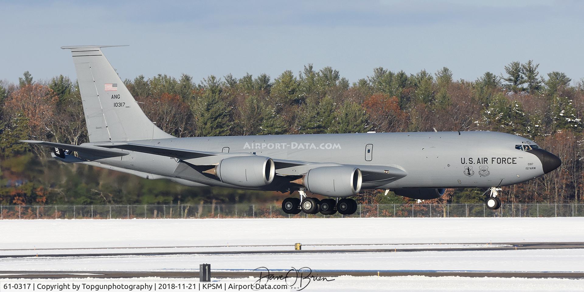 61-0317, 1961 Boeing KC-135R Stratotanker C/N 18224, PACK42, former NJ tanker, now with the AZ ANG.