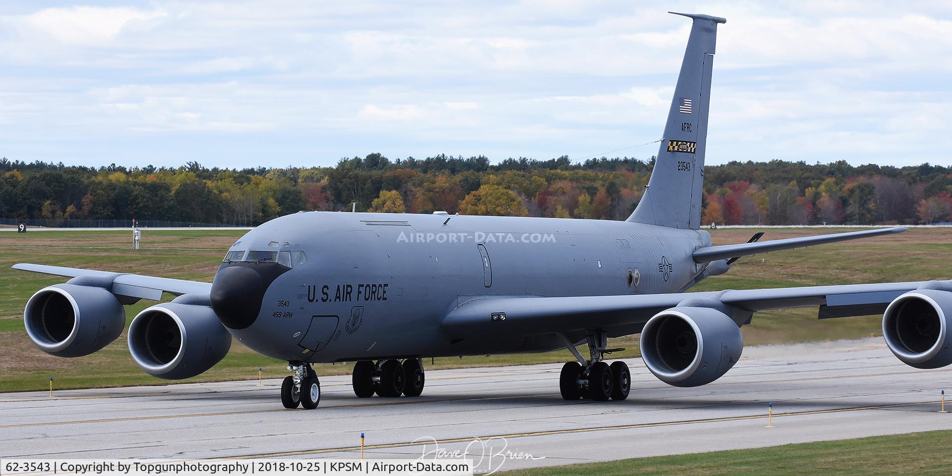 62-3543, 1962 Boeing KC-135R Stratotanker C/N 18526, PISTON71 taxing up to RW34