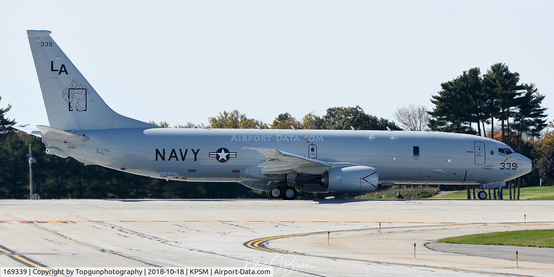 169339, Boeing P-8A Poseidon C/N 63188/6658, MADFOX31 heading back to NAS Jacksonville