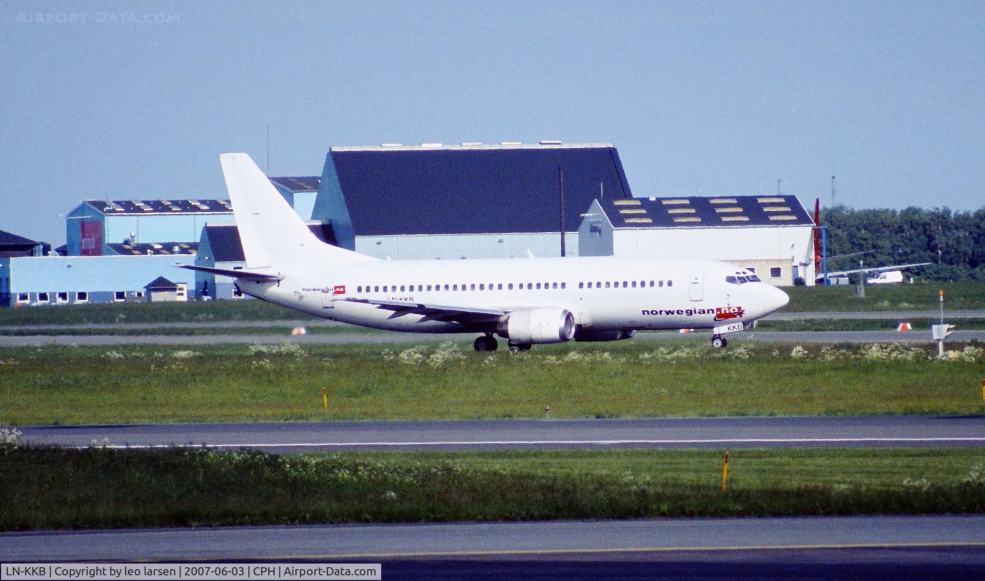 LN-KKB, 1995 Boeing 737-33A C/N 27457, Copenhagen 3.6.2007