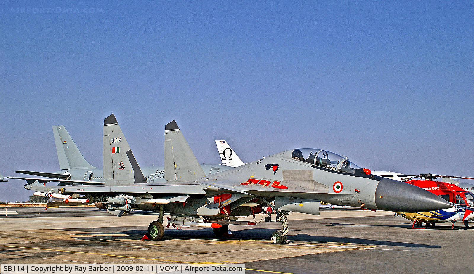 SB114, Sukhoi Su-30MKI-3 Flanker C/N 30MK212, SB114   Sukhoi Su-30MKI-3 Flanker [30MK212] (Indian Air Force) Bangalore-Yelahanka AFB~VT 11/02/2009