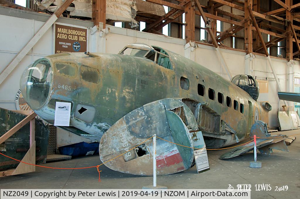 NZ2049, Lockheed Hudson IIIA C/N Not found NZ2049, . On display unrestored at Omaka 2019