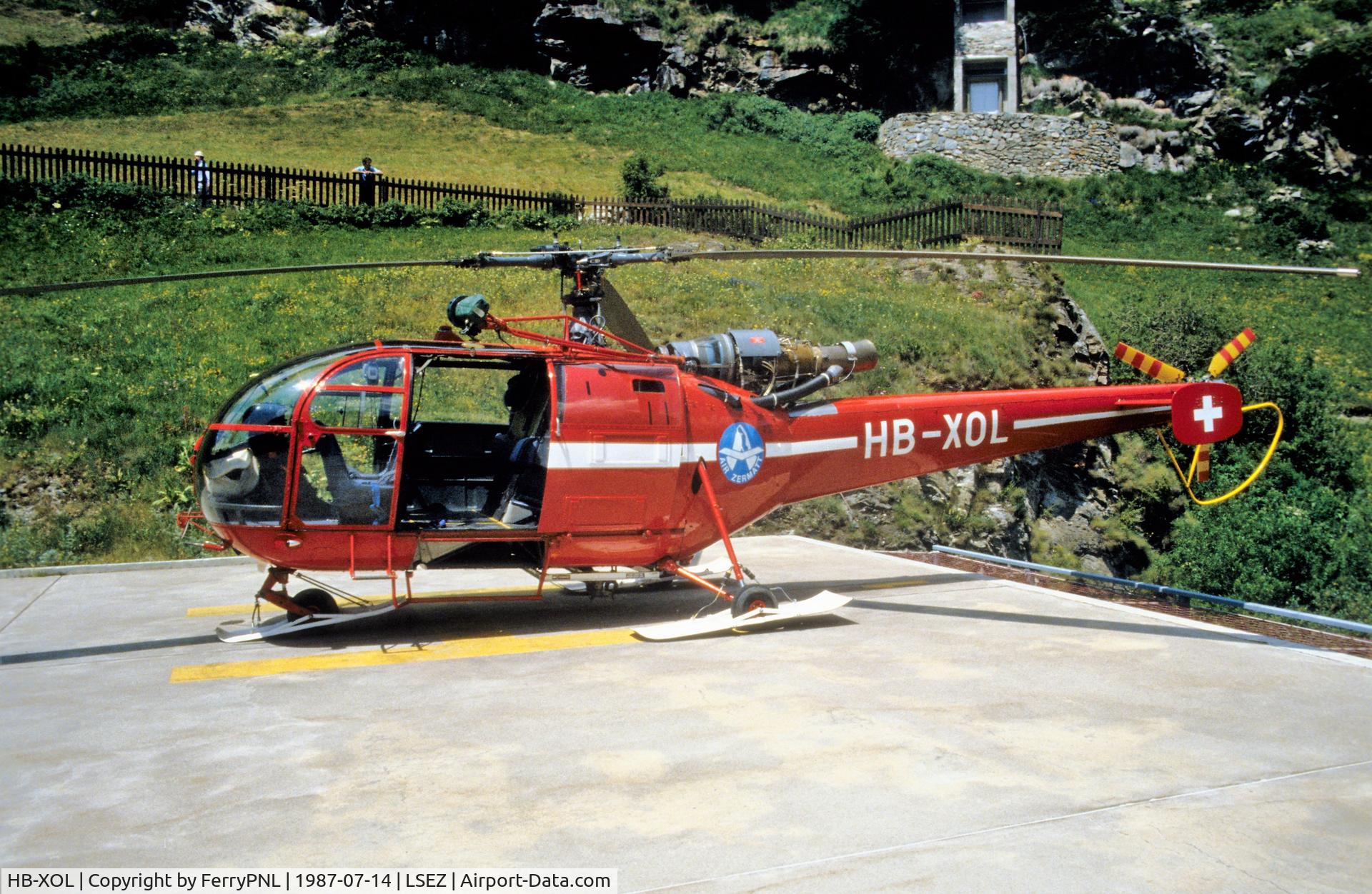 HB-XOL, 1974 Aerospatiale SA.319B Alouette 3 C/N 2211, Ai Zermatt SA319