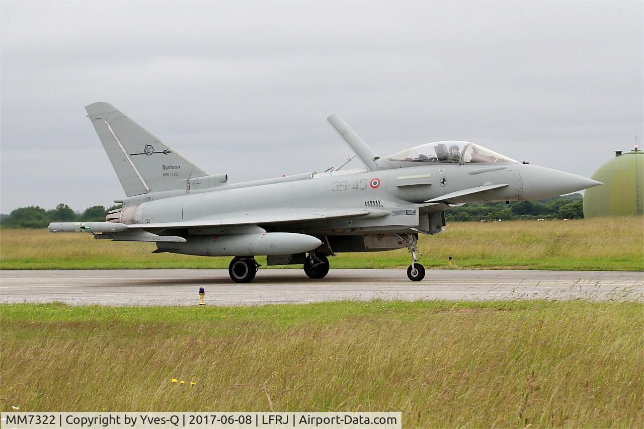 MM7322, Eurofighter EF-2000 Typhoon S C/N IS054, Eurofighter EF-2000 Typhoon S, Taxiing to flight line, Landivisiau Naval Air Base (LFRJ) Tiger Meet 2017