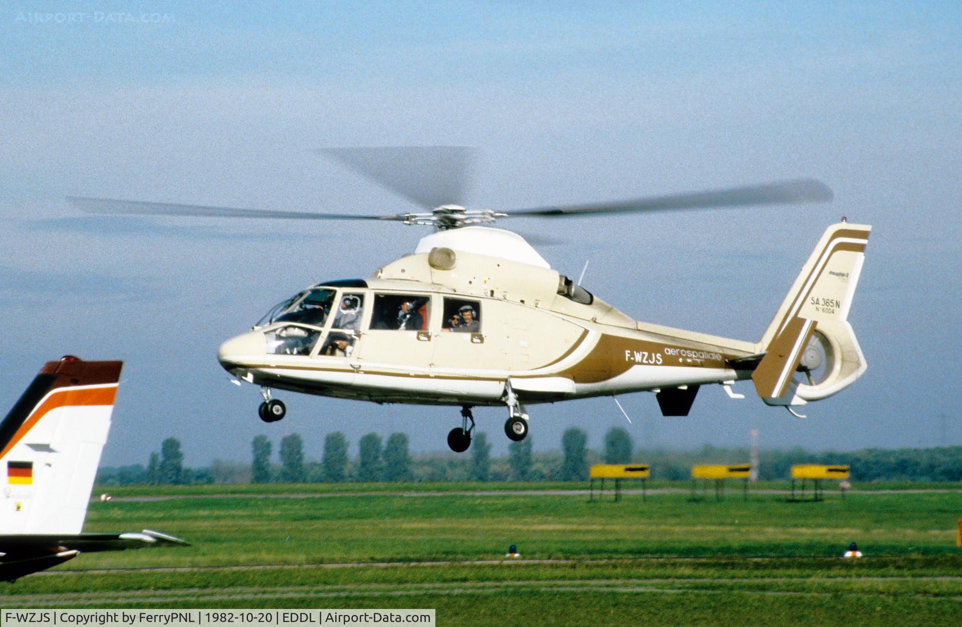 F-WZJS, Aerospatiale AS-365N Dauphin 2 C/N 6004, AS365N demo flight