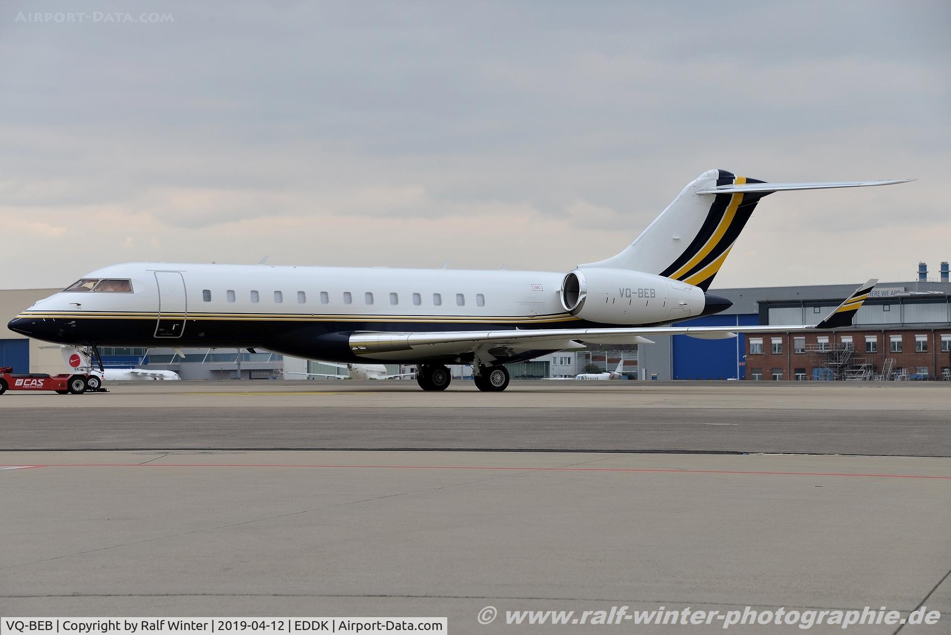 VQ-BEB, 2008 Bombardier BD-700-1A10 Global Express C/N 9283, Bombardier BD-700-1A10 Global 6000 - Jetcapital aviation - 9739 - VQ-BEB - 12.04.2019 - CGN