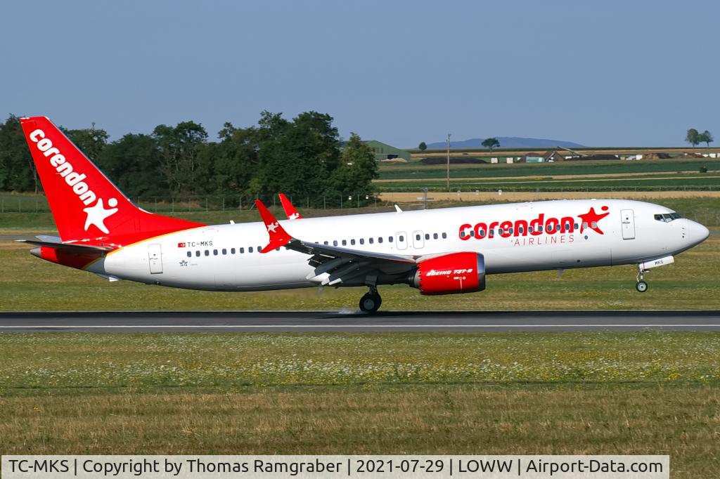 TC-MKS, 2018 Boeing 737-8 MAX C/N 64936, Corendon Airlines Boeing 737-8 MAX