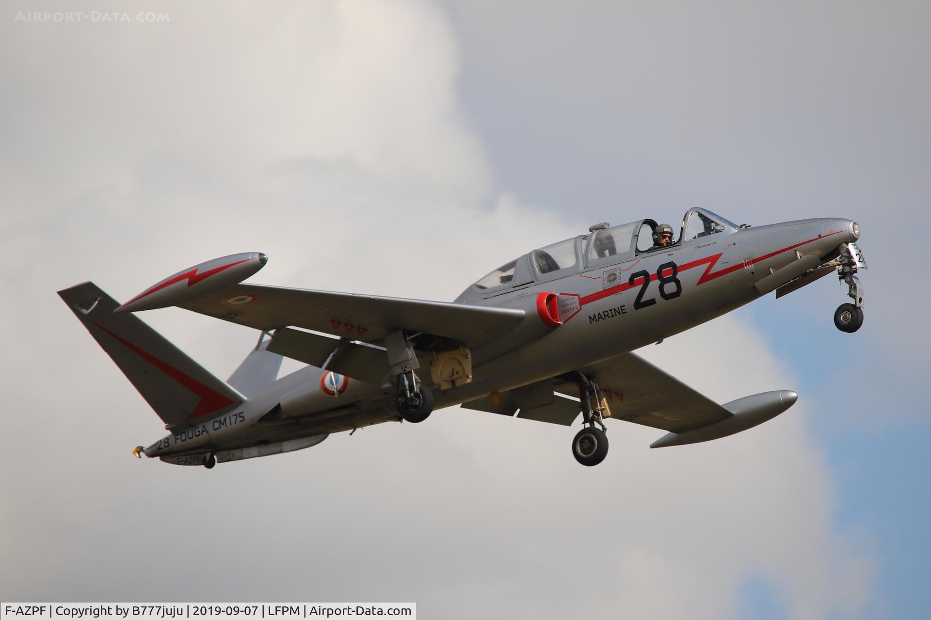 F-AZPF, Fouga CM-175 Zephyr C/N 28, during Air Légende 2019