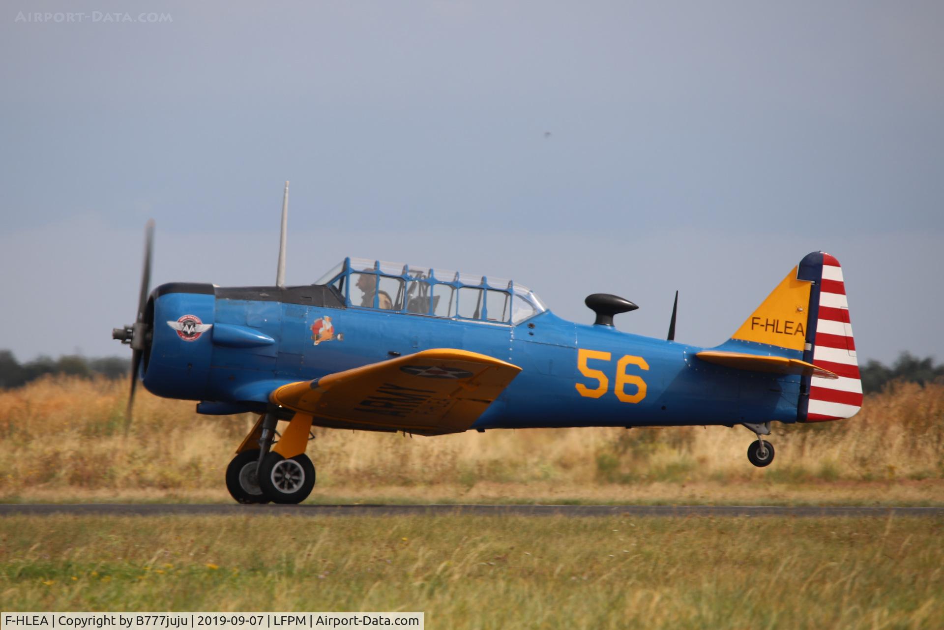 F-HLEA, North American T-6G Texan C/N 168-160, during Air Légende 2019