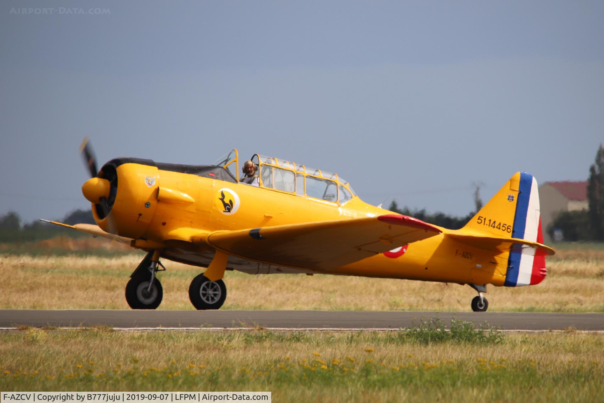 F-AZCV, 1951 North American T-6G Texan C/N 182-143, during Air Légende 2019