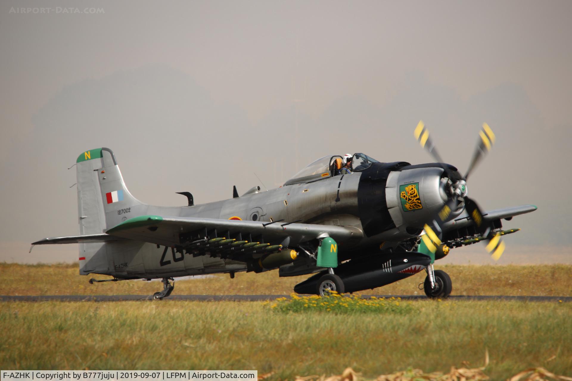 F-AZHK, Douglas AD-4N Skyraider C/N 7802, during Air Légende 2019