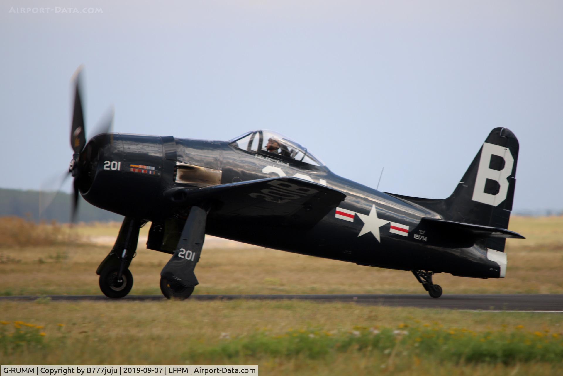G-RUMM, 1948 Grumman F8F-2 (G58) Bearcat C/N D.1088, during Air Légende 2019