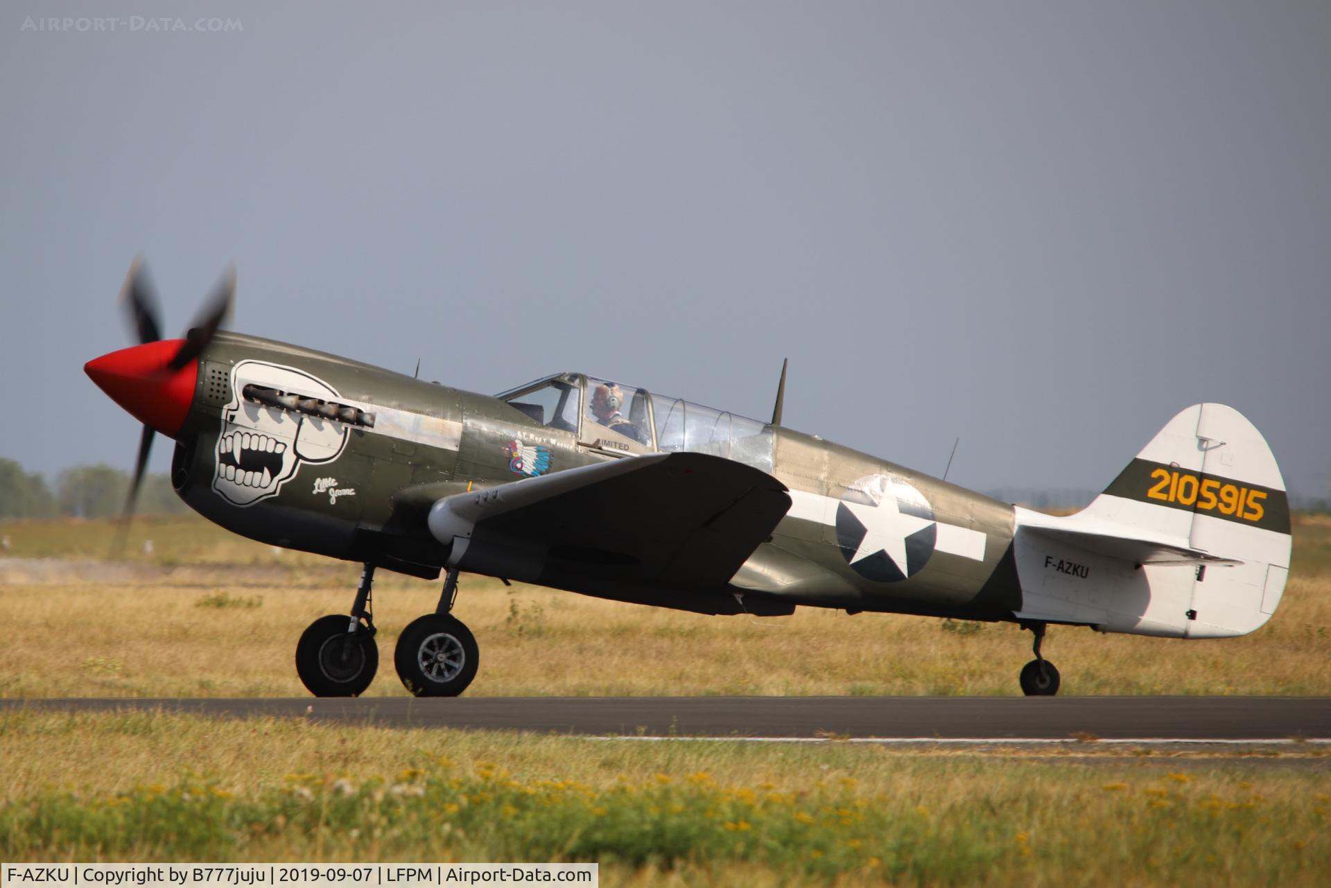 F-AZKU, 1942 Curtiss P-40N Warhawk C/N 29677, during Air Légende 2019