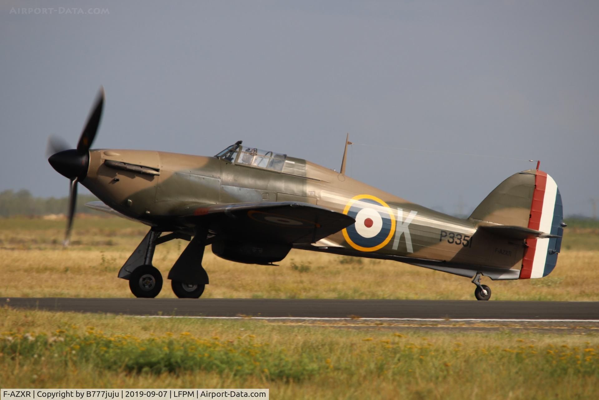 F-AZXR, Hawker Hurricane IIA C/N Not found ZK-TPK, during Air Légende 2019
