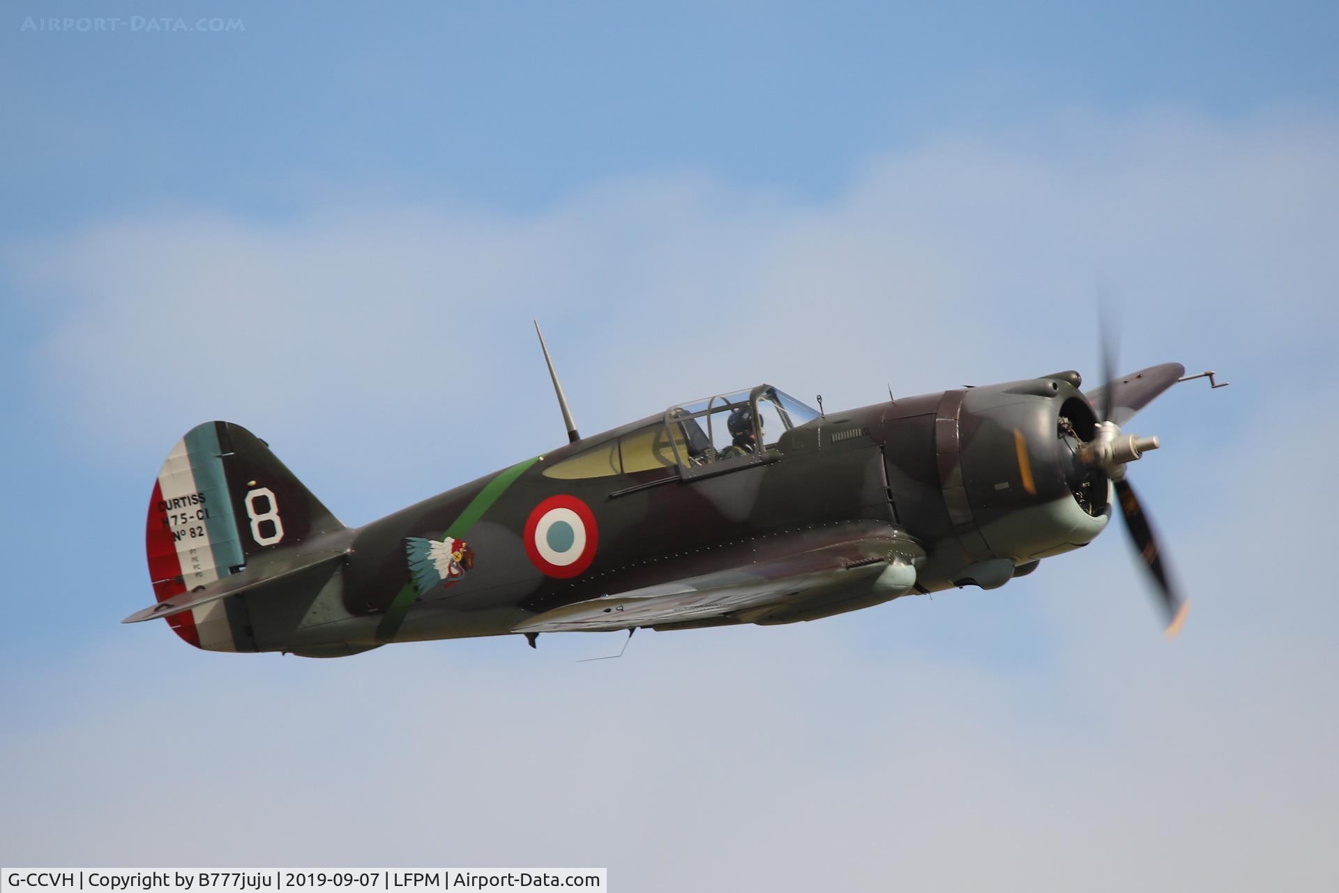 G-CCVH, 1939 Curtiss H-75A-1 C/N 12881, during Air Légende 2019