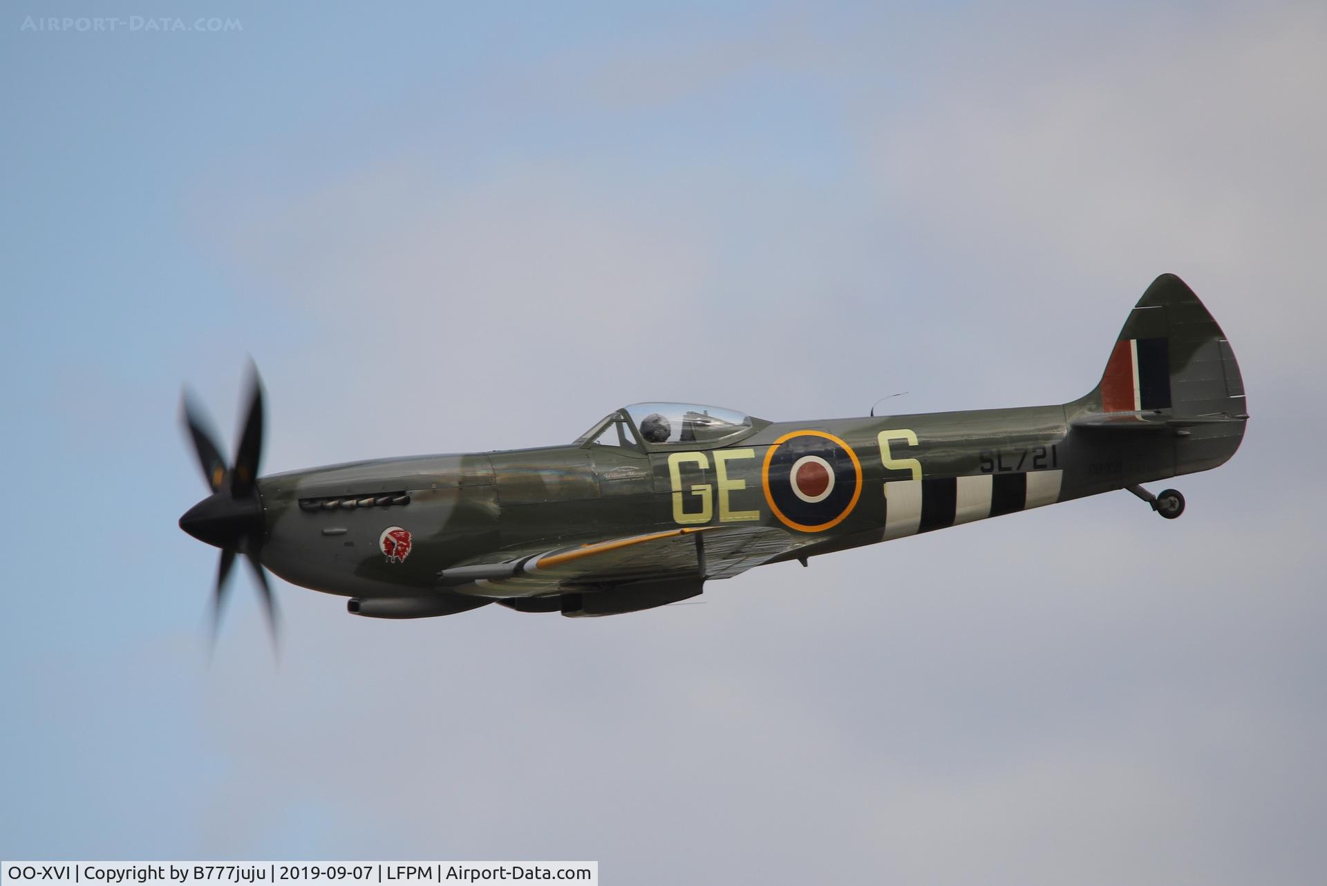OO-XVI, 1945 Supermarine 361 Spitfire LF.XVIe C/N CBAF.IX.4756, during Air Légende 2019