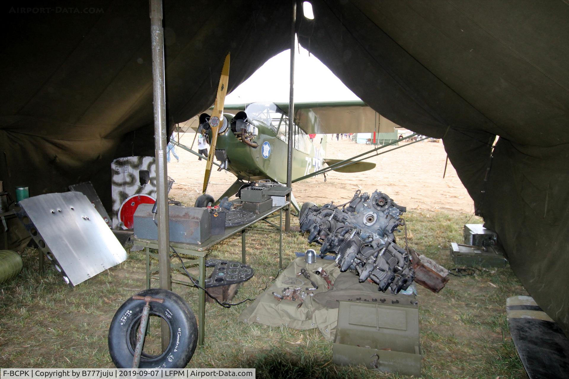 F-BCPK, 1945 Piper L-4J Grasshopper (J3C-65D) C/N 13147, during Air Légende 2019