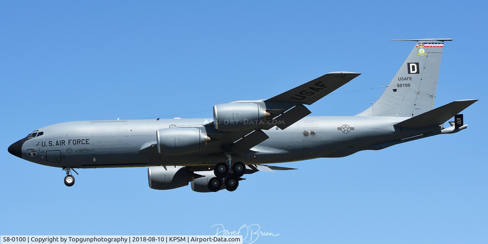 58-0100, 1958 Boeing KC-135R Stratotanker C/N 17845, REACH915 out of Mildenhall UK
100th ARW-351st ARS