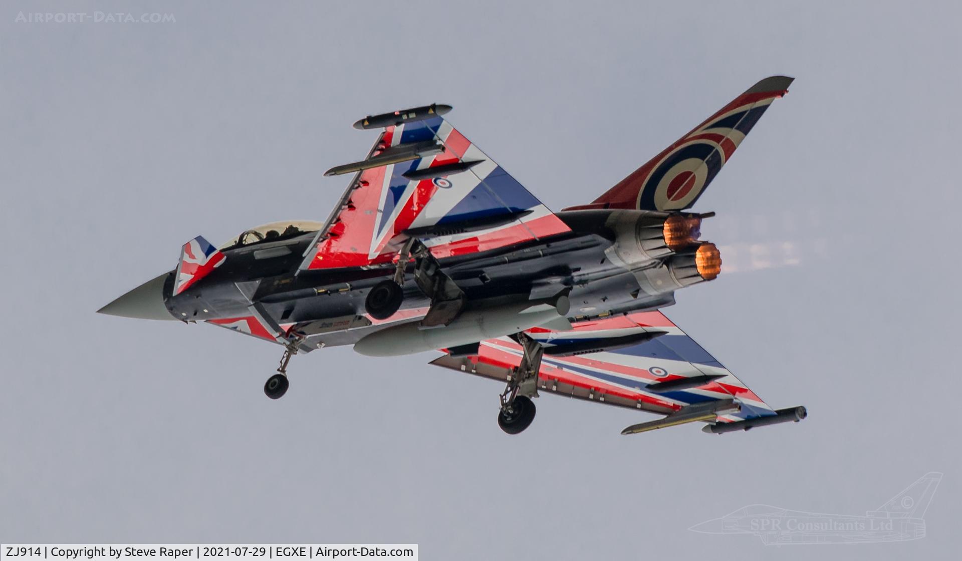 ZJ914, 2005 Eurofighter EF-2000 Typhoon FGR4 C/N 0051/BS005, ANARCHY over North Yorkshire.  Display over RAF Leeming.