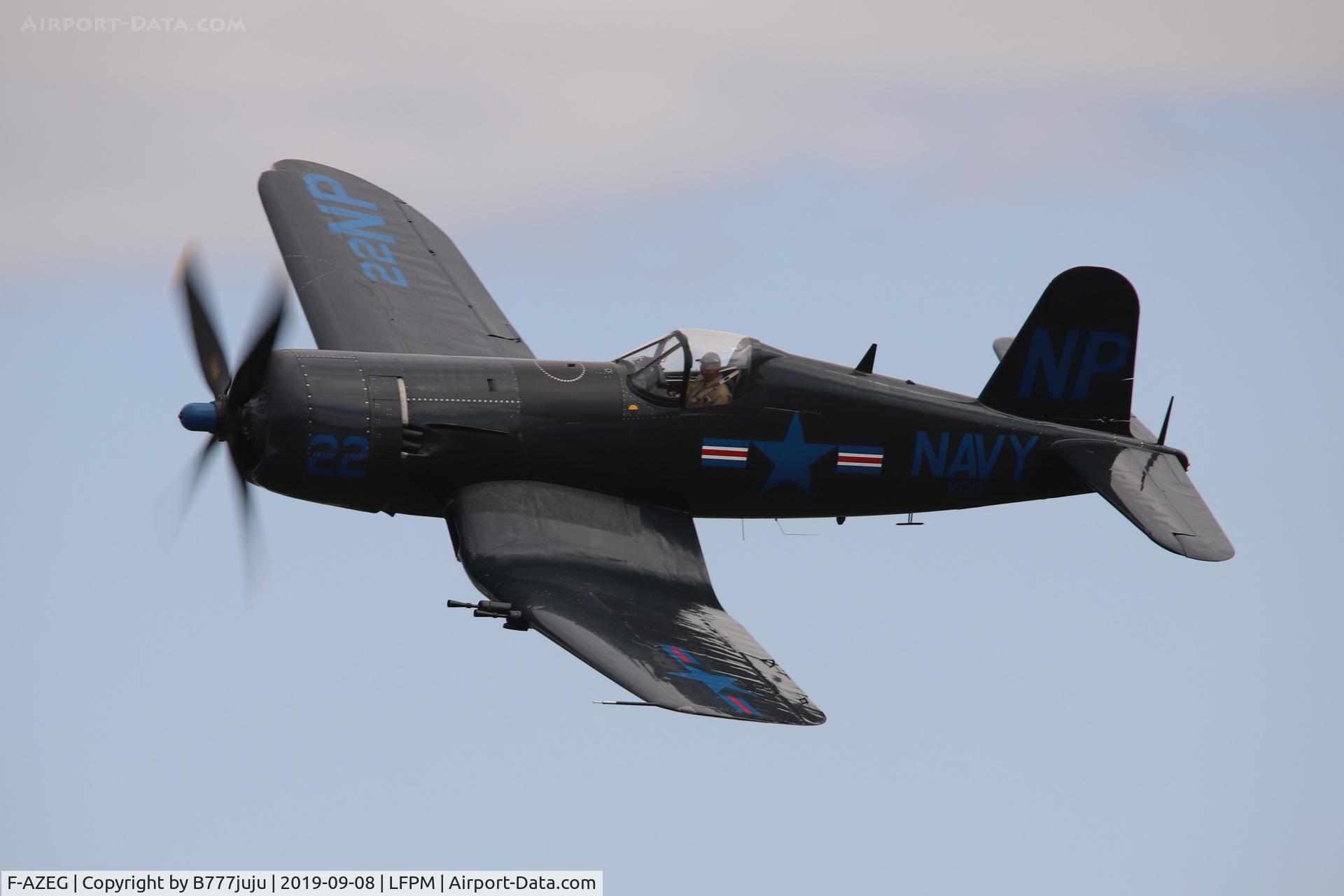 F-AZEG, 1944 Vought F4U-5NL Corsair C/N 124-724, during Air Légende 2019