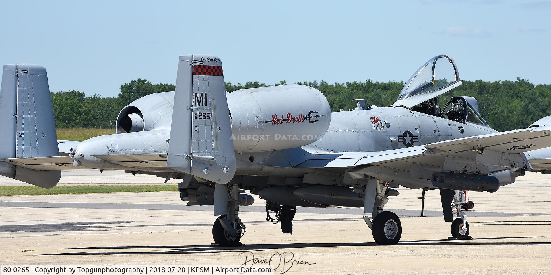 80-0265, 1980 Fairchild Republic A-10C Thunderbolt II C/N A10-0615, SANDY14 getting ready to head out.
107th FS