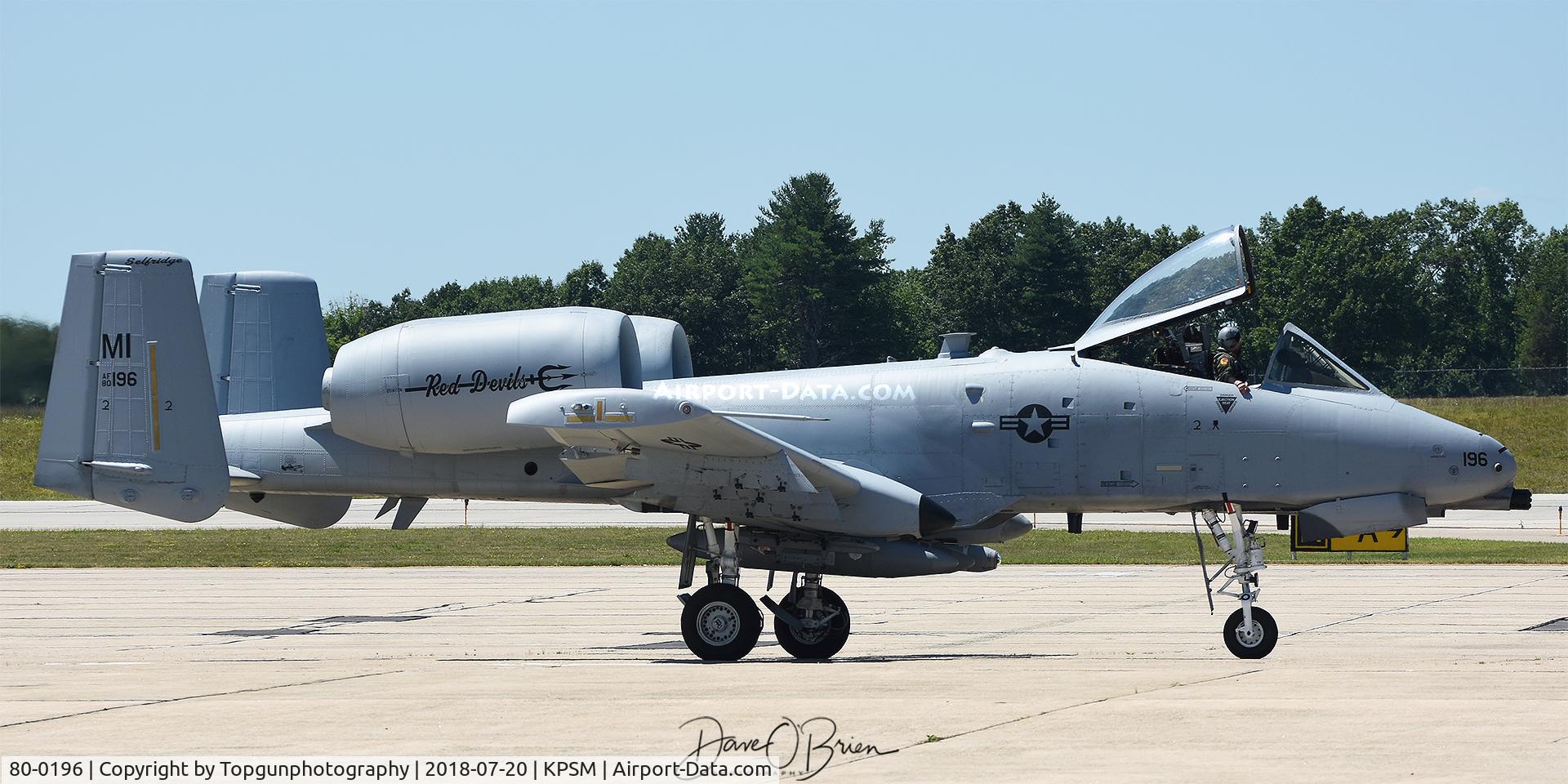 80-0196, 1981 Fairchild Republic A-10C Thunderbolt II C/N A10-0546, SANDY13 Taxing out